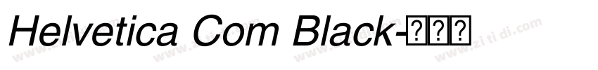 Helvetica Com Black字体转换